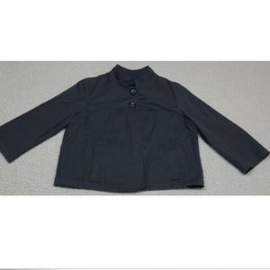 🦋 Gap Size Large 3/4 Sleeve Charcoal Gray Coat